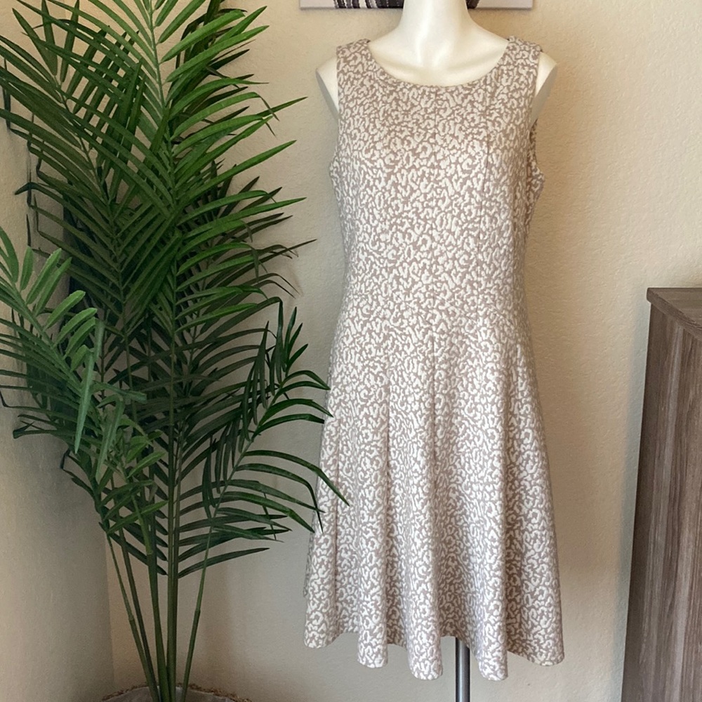 ‼️Closet Clear Out‼️ Calvin Klein Aline Skater Animal Print Dress